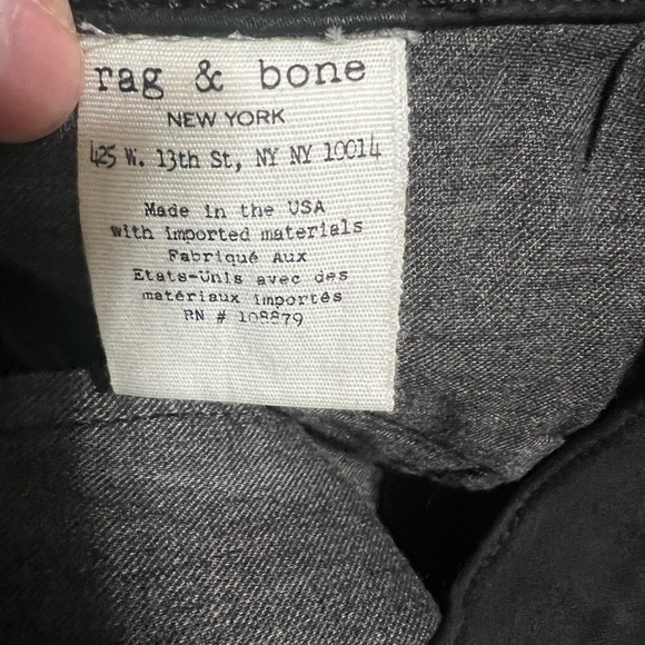 NWT Rag & Bone Skinny Leg Moto Jeans Size 24 - Picture 8 of 8
